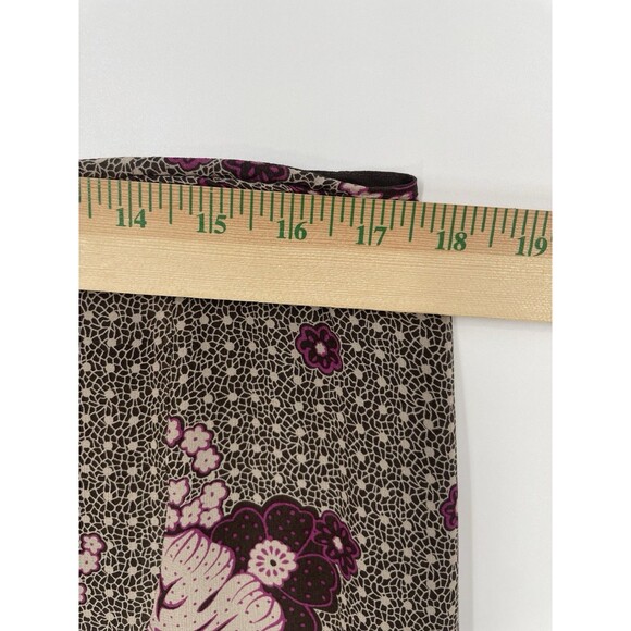 VTG Silk Bohemian Y2K Handkerchief Skirt Midi Dark Romance Flowy Cottage 14 - Picture 8 of 9